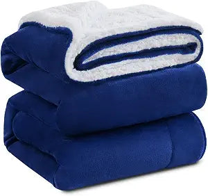 Sherpa Fleece Queen Blanket | Thick 500 GSM Extra Warm