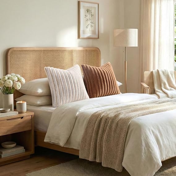 Faux Fur Pillow Covers  Soft Velvet Throw Covers