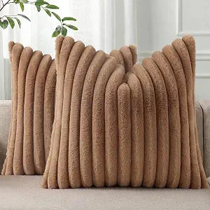 Faux Fur Pillow Covers  Soft Velvet Throw Covers